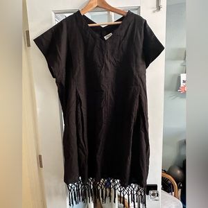 NWT Black Beach Cover Up
